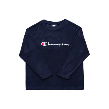 Champion Crew Neck Loose Fit Regular Sweatshirt Japan Version Unisex Navy Blue