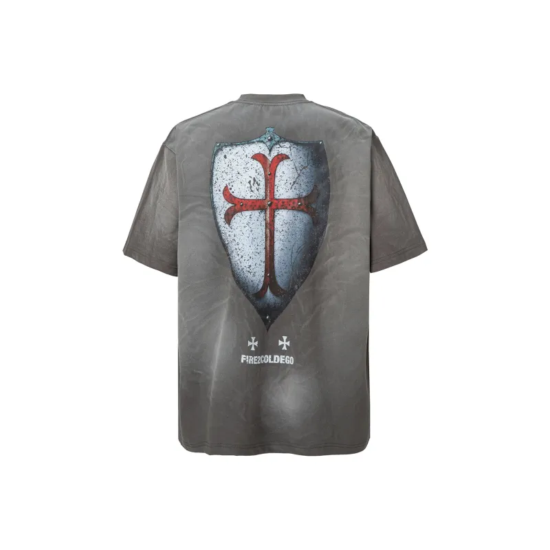 FIRE 2 COLD EGO Short Sleeved Unisex Gray-1