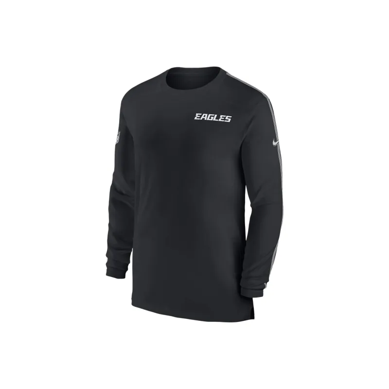Nike Philadelphia Eagles Sideline Coach Men's Nike Dri FIT Nfl Long Sleeve Top-0