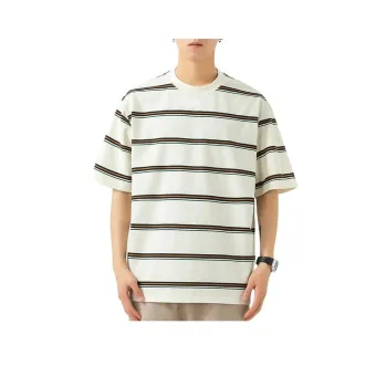 WOOD SOON T-Shirt Men's Ecru Stripes