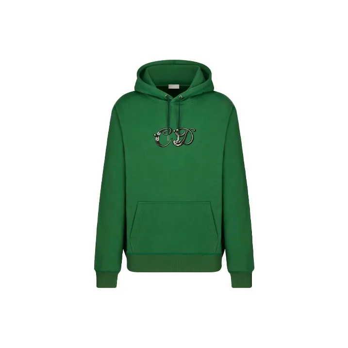 DIOR Quarterly New Products Sweatshirts Men Green-0
