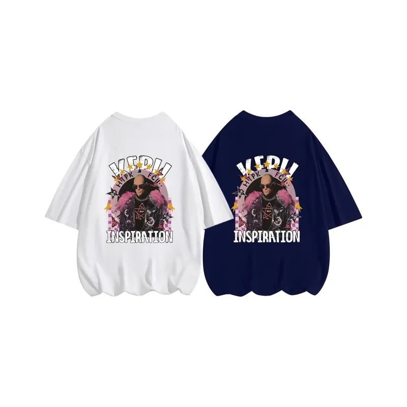 Kepu T Shirt Unisex 2 Pack 2 Pack White+White-3