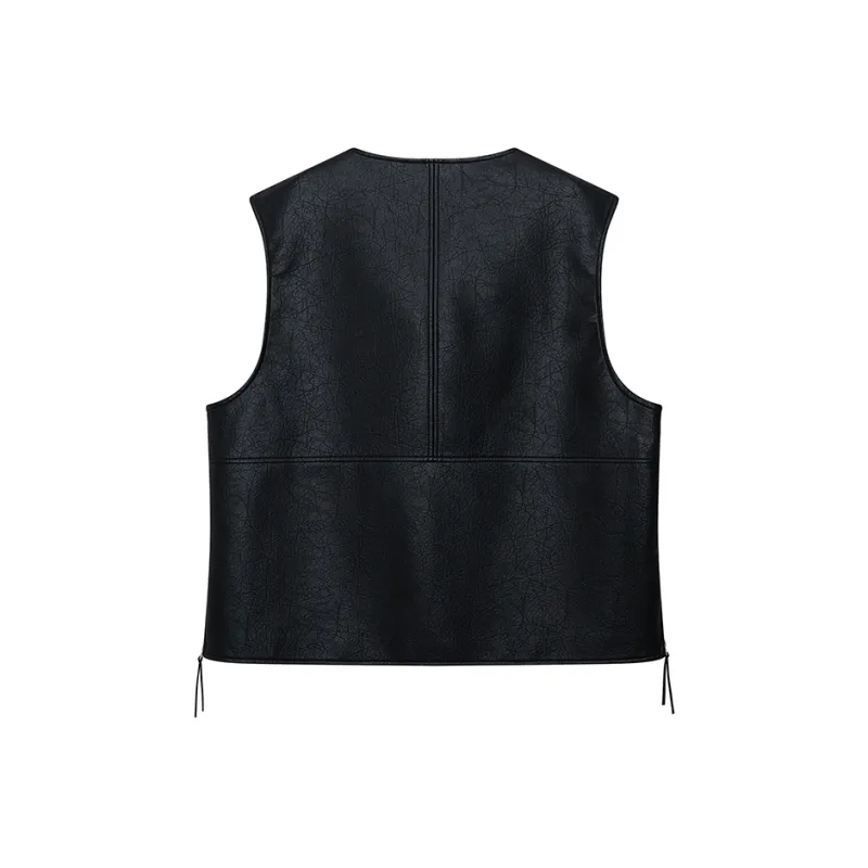 NANS STUDIO Vests Men Black-1