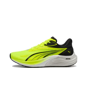 PUMA Electrify Nitro 4 Anti Slip Wear Resistant Low Top Casual Running Shoes Men's Black Green