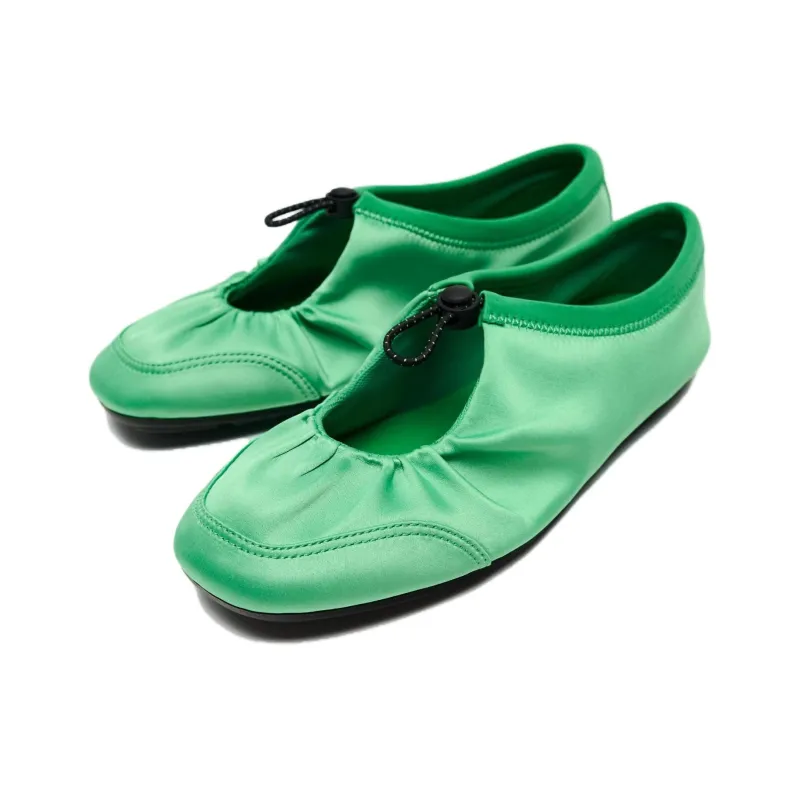ZARA Casual Single Shoes 1cm Women's Green-1