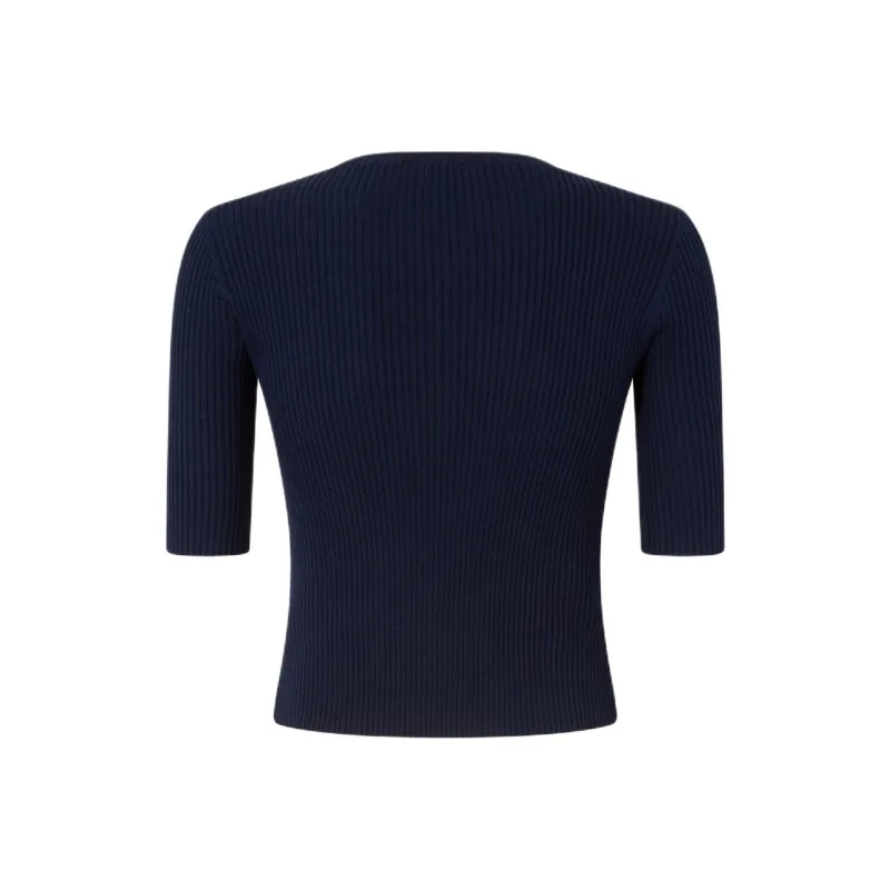 PINKO Love Birds Crewneck Knitted Top-1