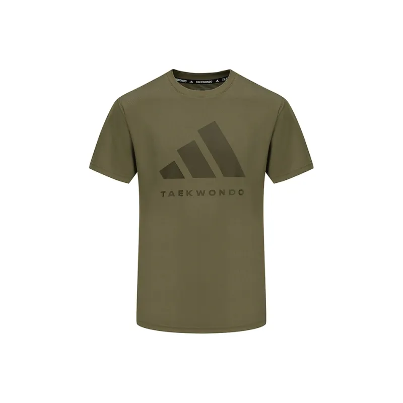 Adidas T Shirt Unisex Army Green-0