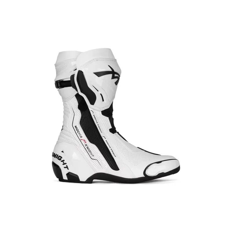 BENKIA Abrasion Resistant Motorcycle Shoes Unisex White Track Edition-1
