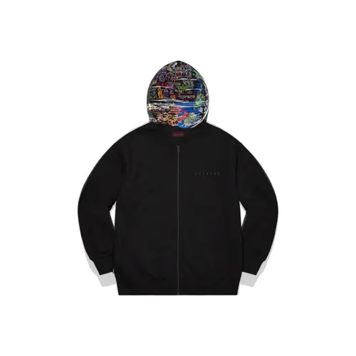 Supreme Globe Zip Up Hooded Sweatshirt