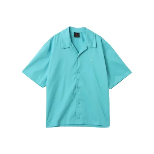 Jordan BRANDSTMT M J ESS WSH TOP WASHED TEAL Shirt Unisex Washable Cyan