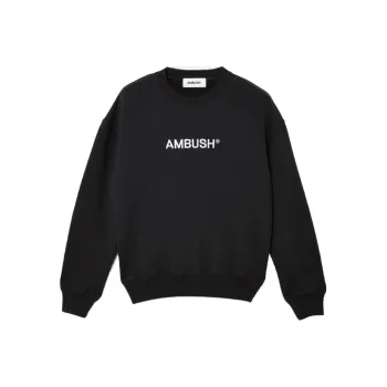 AMBUSH Logo embroidered Cotton Sweatshirt