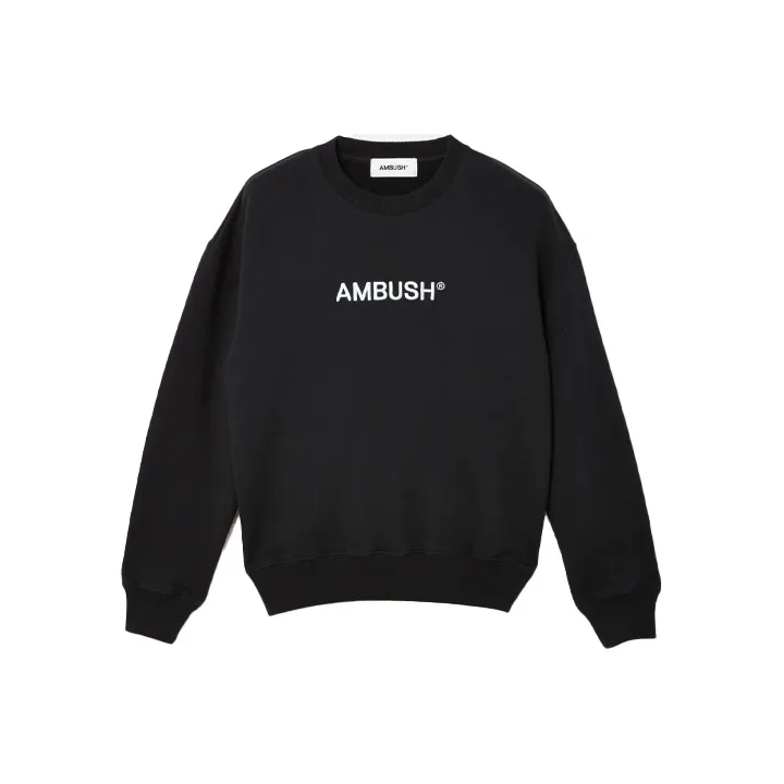 AMBUSH Logo embroidered Cotton Sweatshirt-0