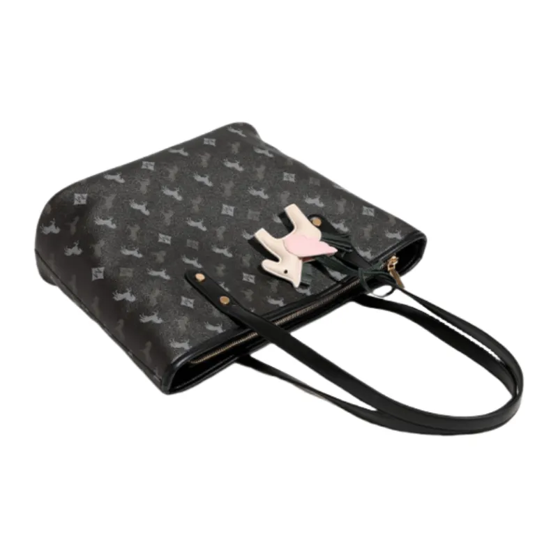 OCTSUI PU Tote Bag Shopping Bag Shoulder Bag Regular Women's Peach Pink/Nut Apricot/Dusk Black-9