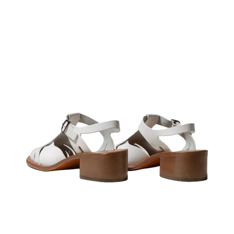 Hereu Pesca Roman Sandals 5cm Women's White-2