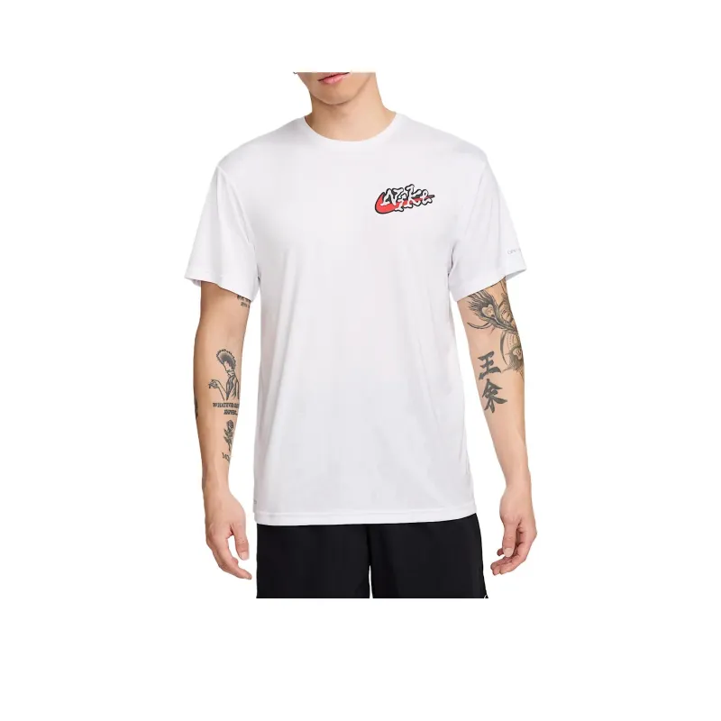 Nike Scribble Patch T Shirt Men's White/University Red/Black-0
