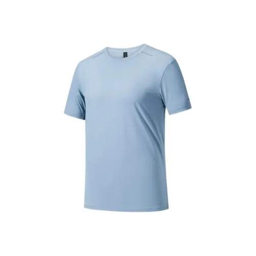 ANTA Champion All Weather Series T Shirts Men Ice Peak Blue