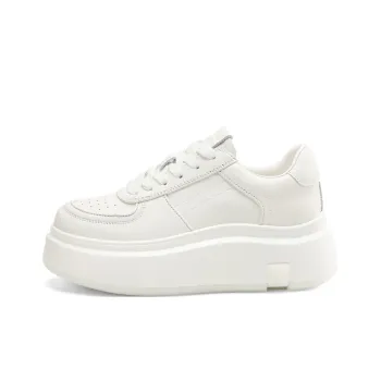 Rosa Bianca White Sneakers Low Top Skateboard Shoes Women's White