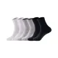 GL4024 Crew Socks 6 Pack (2 White/2 Light Gray/2 Black)