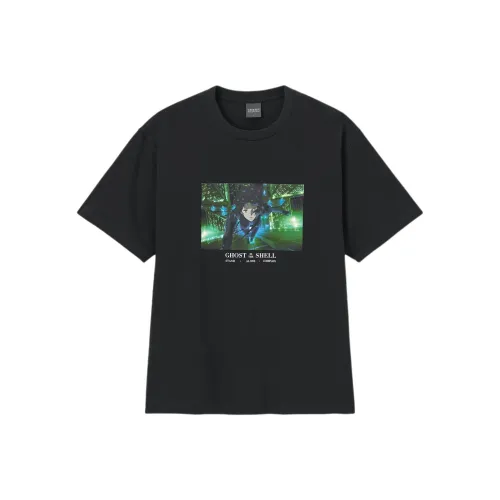 GU Attack On Titan Mobile Unit T-Shirts Men Black