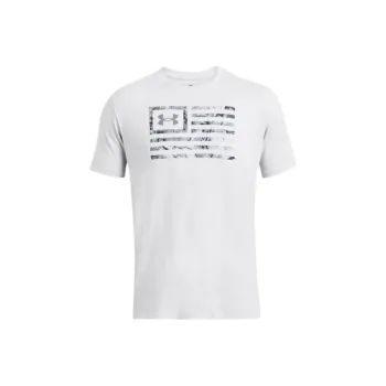 Under Armour Freedom Flag Printed T-Shirt Men's Halo Gray