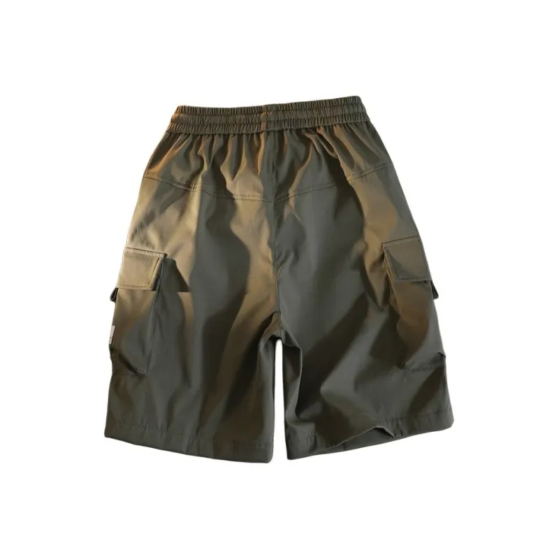 GROW DATE Cargo Shorts Unisex Black-11