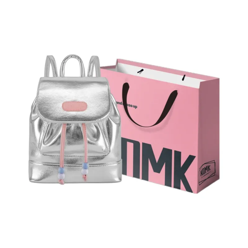 NOMK PU One Shoulder Bucket Bag Backpack Regular Women's Multicolor-0