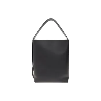 MaxMara With Calfskin One Shoulder Handbag Women's Black