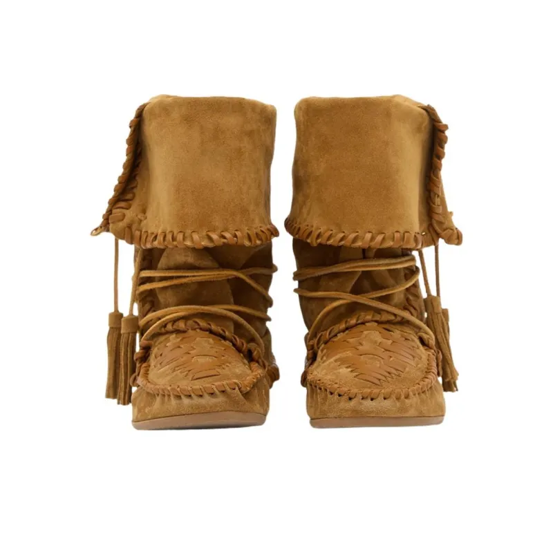 ISABEL MARANT Winki Ankle Boots Women's Brown-4