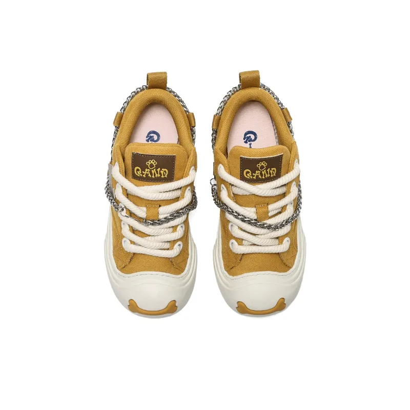 Q AND Coverage Slip Resistant Cushioning Abrasion Resistant Height Increasing Low Top Skateboard Shoes Unisex-32