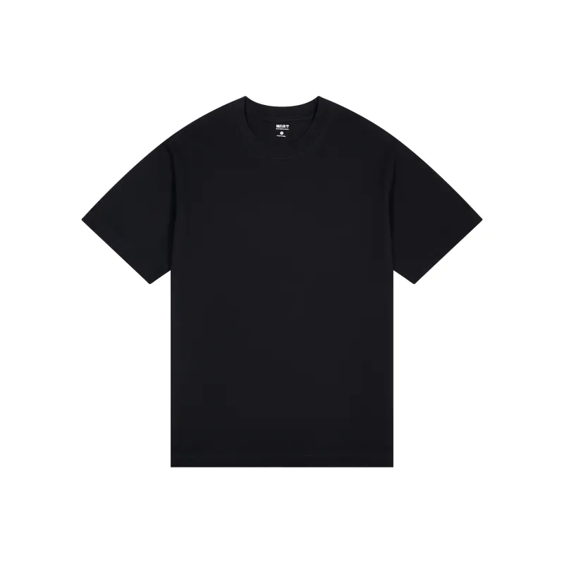 MIANDEMEIXUE Loose Fit Casual Inner Short Sleeved T Shirt Unisex Solid Color-2