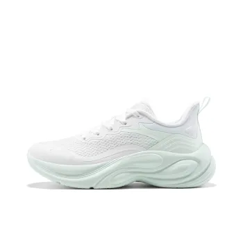 361° Anti Slip Wear Resistant Low Top Casual Running Shoes Women's White Green