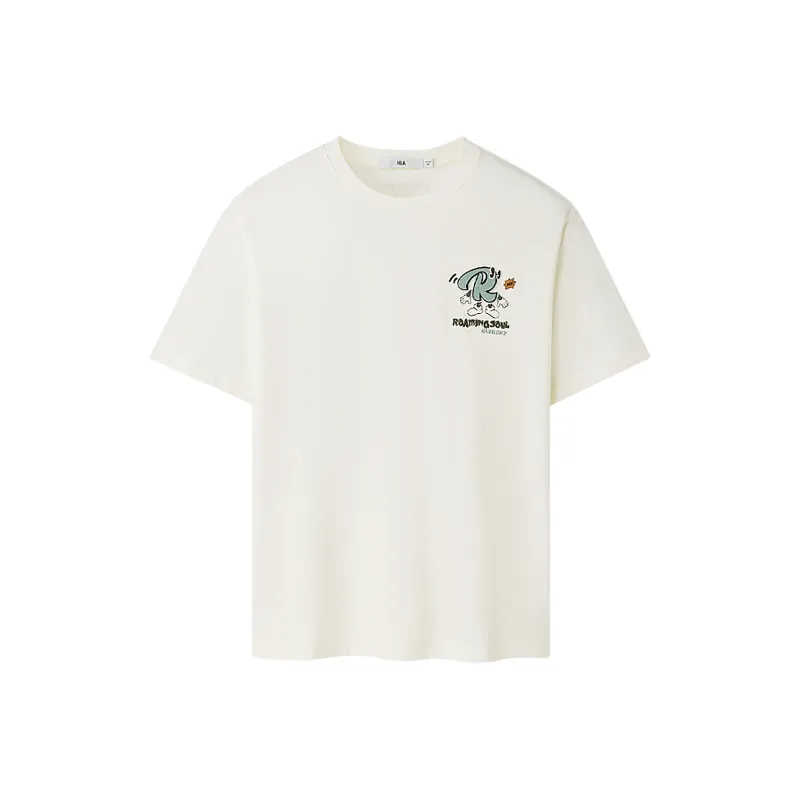 HLA T Shirts Men Raw White 52-0