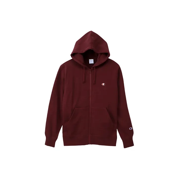 Champion Sweatshirt Japan Version Unisex Burgundy-0