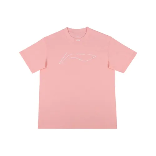 LiNing T Shirt Unisex Light Pink