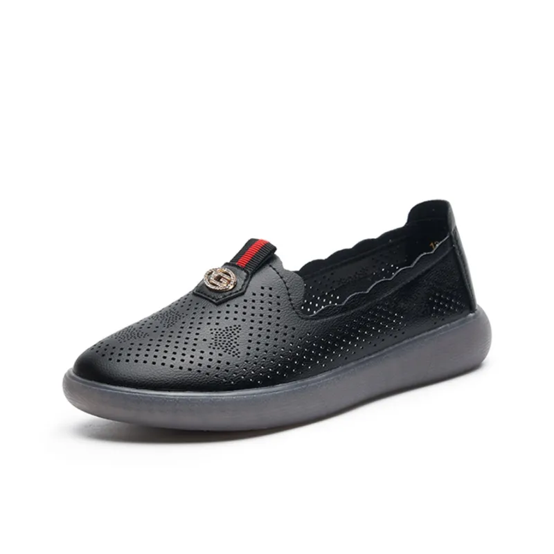 AOKANG Loafers Women's Black/Ecru-1