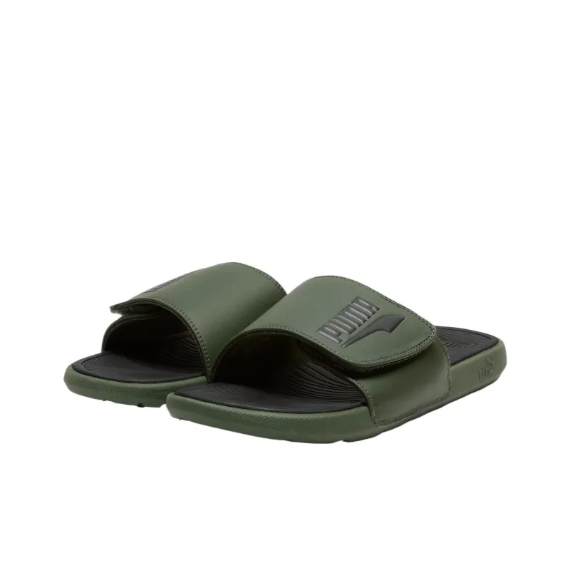 PUMA Cool Cat 2.0 Slide Slippers Men's Green-2