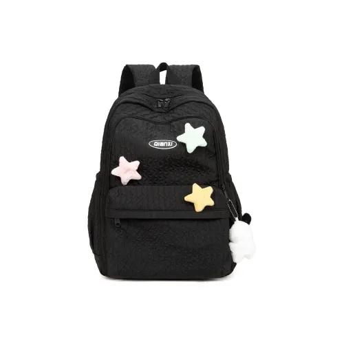 UNITE STAR Polyester Backpack Medium Size Women's White/Pink/Black/Yellow/Green