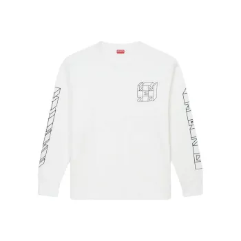 KENZO Logo Printed Long Sleeved T Shirt