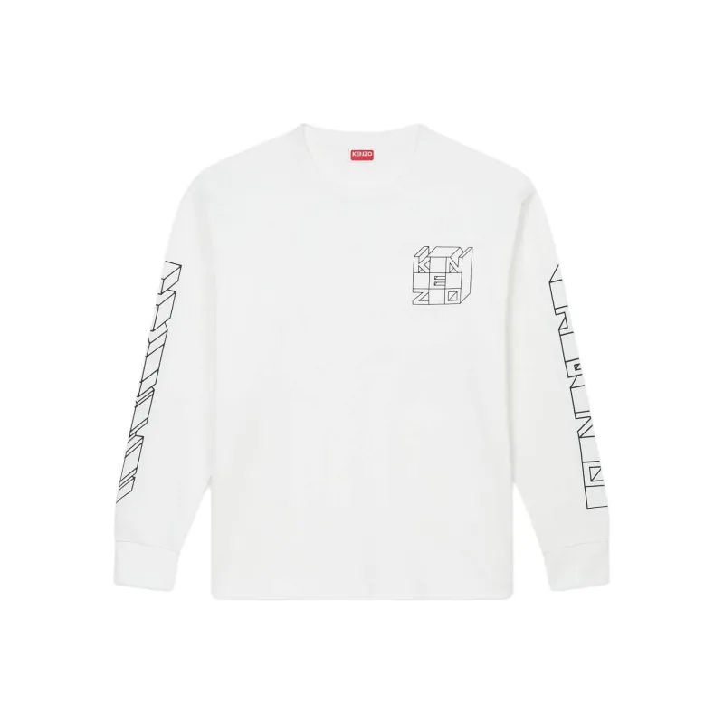 KENZO Logo Printed Long-Sleeved T-Shirt-0