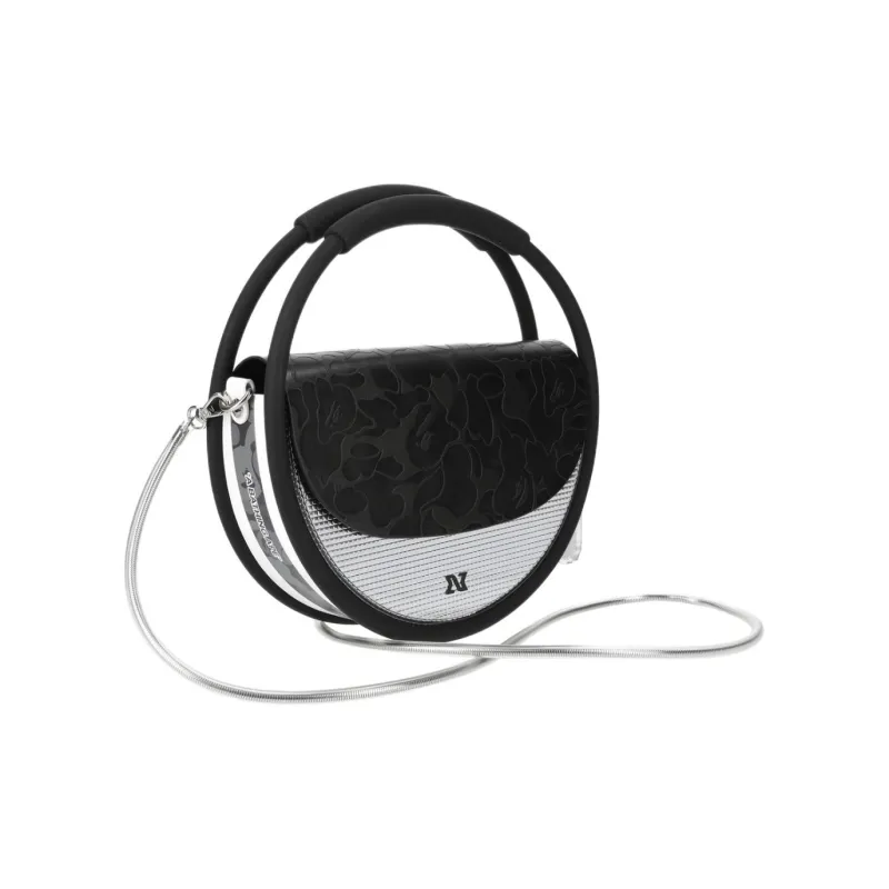 A BATHING APE NANA NANA Collaboration PVC Shoulder Bag, Crossbody Bag, Handbag Medium Size Unisex White/Black-10