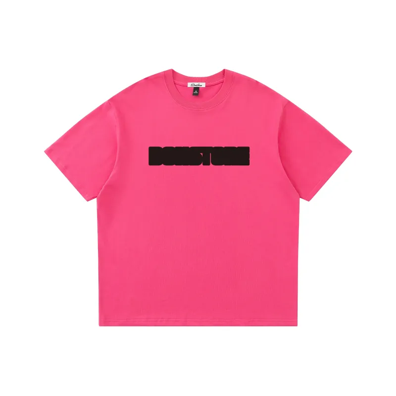 DOH STORE Versatile Casual Loose Fit Off The Shoulder 100% Cotton Pullover Crew Neck Short Sleeved T Shirts Unisex-10