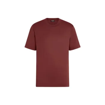 Zegna SS25 T Shirt Men's Brick Red