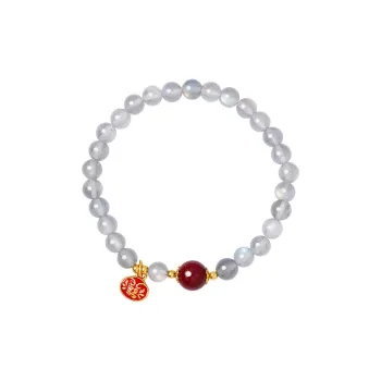 MAGICPOLE Reconstructed Cinnabar Bracelets Women's