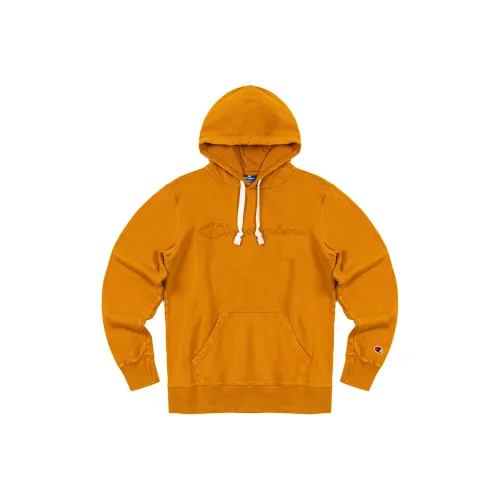 Champion Hooded Loose Fit Regular Sweatshirt Unisex Earth Yellow