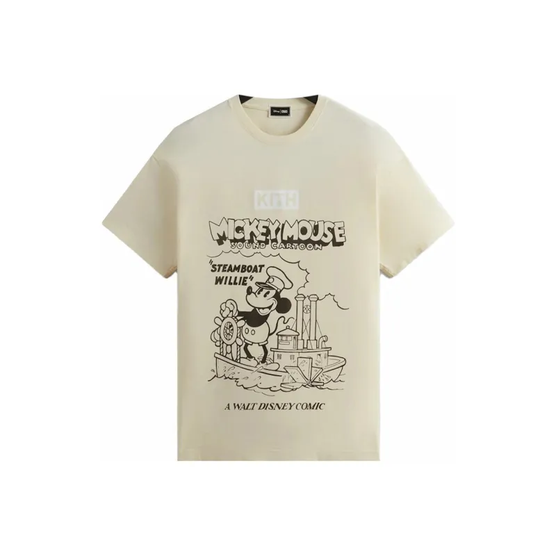 KITH X Disney Mickey & Friends Steamboat Willie Vintage Tee-0