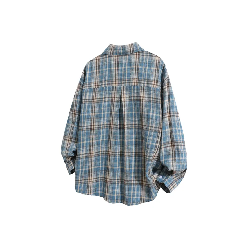 FAX FOR FMACM Shirt Unisex Blue Plaid-1