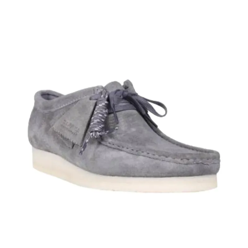 Clarks Originals Wallabee Boot Grey Suede Crepe-3