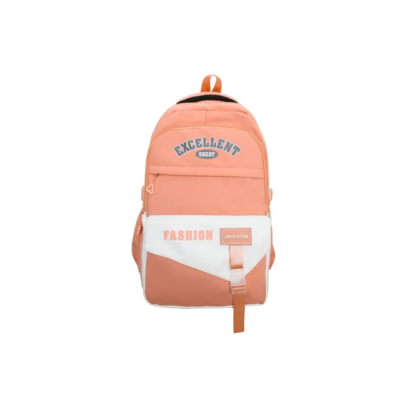 Yalu Nylon Backpack Unisex Black/Orange Red/Coffee/Green/Blue/Pink-3