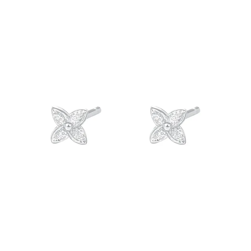 SHK Sterling Silver Stud Earrings Women's-0