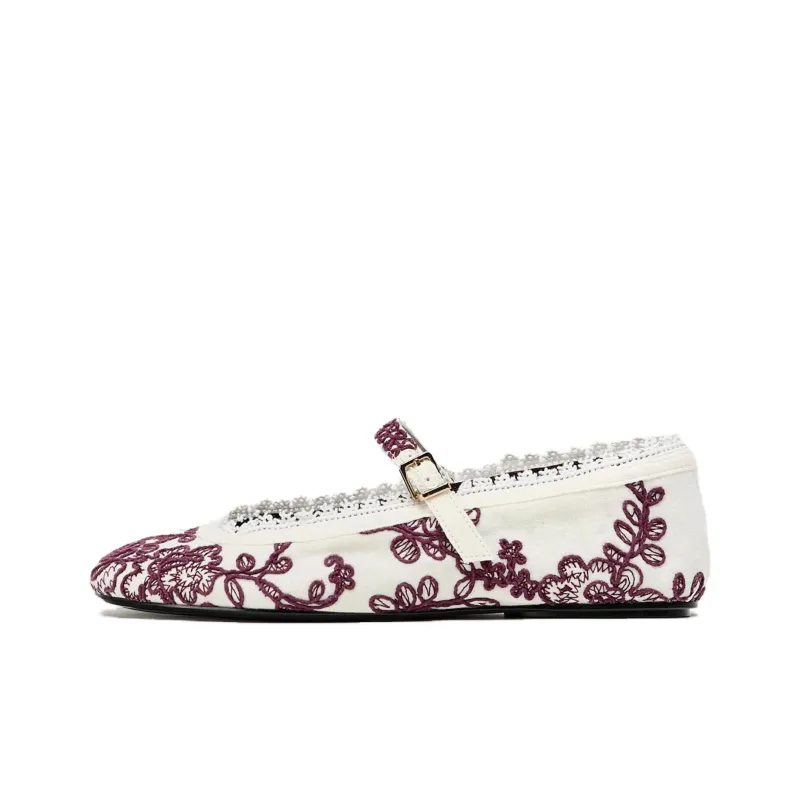 ZARA Casual Single Shoes 1cm Women's White-0
